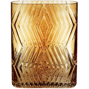 Vase en verre ambre  H23