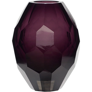 Comparateur de prix : Hübsch Vase en verre violet H17 H17