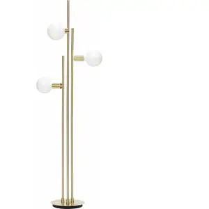 Comparateur de prix : Hubsch Lampadaire avec source lumineuse 78x28xh150cm en laiton
