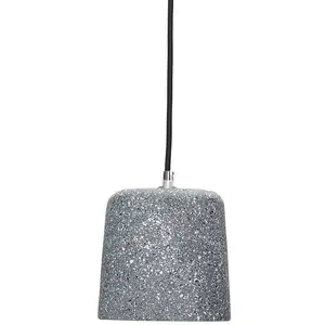 Hubsch Lampe à suspension terrazzo béton gris