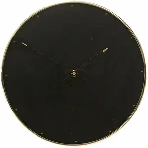 Hübsch Horloge Hubsch Interior Time Noir 28x5 cm 130504