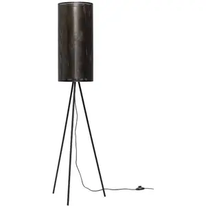 Hubsch Lampadaire en métal noir pas cher