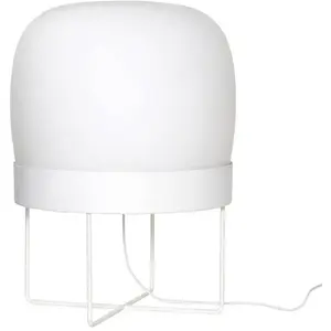 Hubsch Lampadaire en verre - blanc pas cher