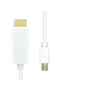 ProXtend - Câble adaptateur - Mini DisplayPort mâle pour HDMI mâle - 5 m - triple blindage - blanc - support 4K30Hz (3840 x 2160)Vendu paramazon