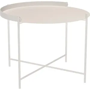 Houe - Table basse Edge - Blanc - Acier thermolaqué - Designer Roee Ma... pas cher