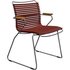 Houe - Fauteuil Click - Rouge - Acier thermolaqué - Designer Henrik Pe...