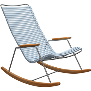 Houe - Rocking chair Click - Bleu - Acier thermolaqué - Designer Henrik Pedersen pas cher