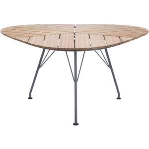 Houe - Table ronde Leaf - Bois naturel - Métal laqué époxy - Designer ... pas cher