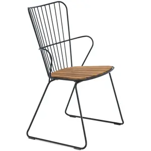 Chaise PAON Dining - noir Houe pas cher