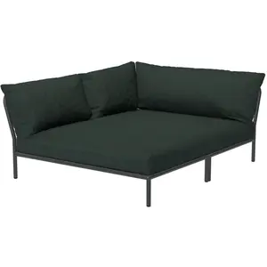 LEVEL 2 Lounge Set 2 - dark grey - Sunbrella Heritage alpine green Houe pas cher