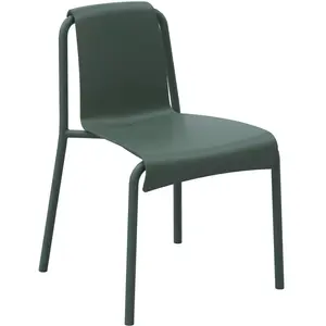 Houe - Chaise empilable Nami - Vert - Plastique recyclé - Designer Hans Thyge & Co pas cher