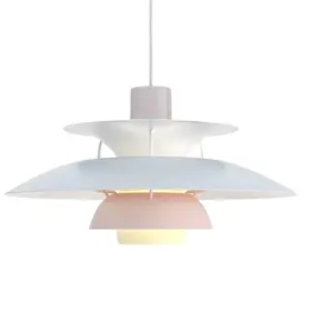 Comparateur de prix : Louis Poulsen Suspension PH 5 bleu huître rose - 5741113073