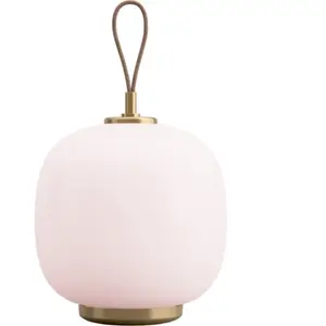 Louis Poulsen Lampe portative radio VL 45, laiton/verre rose pâle bril... pas cher