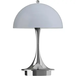 Comparateur de prix : Lampe portable chromée et bleu-gris Panthella 160 Portable V3 - Louis ...
