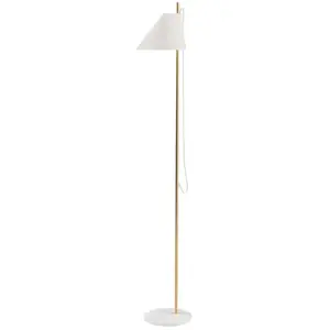 Comparateur de prix : Louis Poulsen - Lampadaire Yuh - Blanc - Laiton - Designer GamFratesi