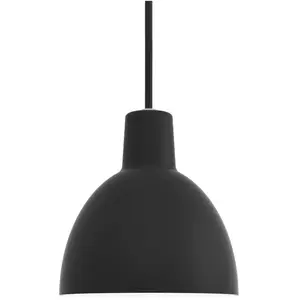 Comparateur de prix : LOUIS POULSEN lampe à suspension TOLDBOD Ø 12 cm (Noir - Allumino)