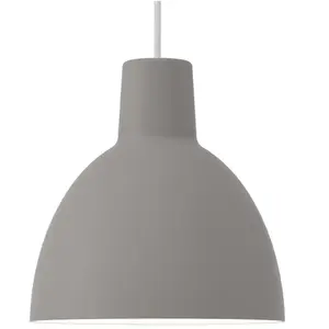 LOUIS POULSEN lampe à suspension TOLDBOD Ø 25 cm (Gris clair - Allumino)