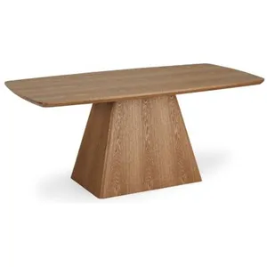Furnhouse Table à manger Star - Rectangulaire - 6 couverts - MDF et placage de chêne - NaturelVendu paramazon