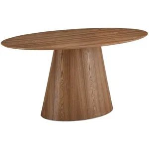 Furnhouse Table à manger Tango - Ovale - 6 couverts - MDF et placage de chêne - NaturelVendu paramazon