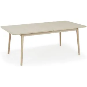 Furnhouse Table à manger extensible Nyborg - Rectangulaire - 6 à 8 couverts - Chêne massif et - NaturelVendu paramazon