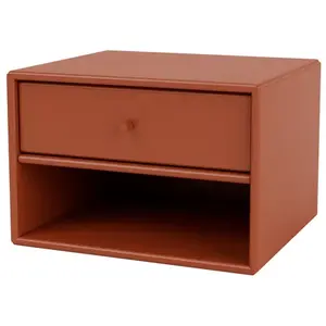 MONTANA - Table de chevet murale Chambre - Orange - MDF laqué - Design...Vendu parmade-in-design