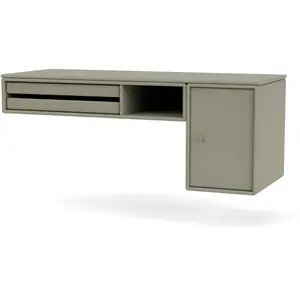 MONTANA - Bureau mural Home office - Gris - MDF laqué - Designer Peter J. Lassen