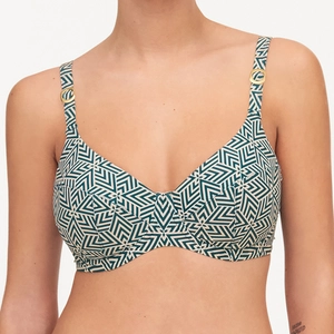 Femilet - Haut de maillot armatures enveloppant Aztec Jav noir/blanc T.105F pas cher