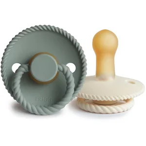 Comparateur de prix : FRIGG Rope Size 2:6-18 months tétine Cream/Sage 2 pcs