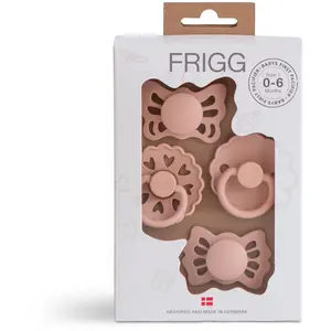 FRIGG Baby's First Pacifier Floral heart tétine Blush pas cher