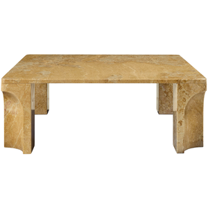 Gubi - Table basse Doric - Jaune - Marbre - Designer GamFratesi pas cher