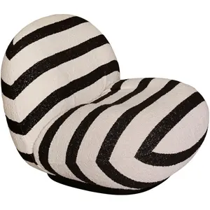 Gubi - Fauteuil rembourré Pacha - Noir - Tissu bouclé - Designer Pierr...