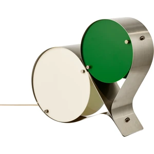 Lampe de table vert et ivoire Coppia - Gubi pas cher