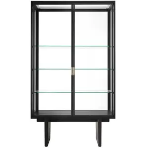 Vitrine en chêne noir et marron Private Desk - Gubi pas cher