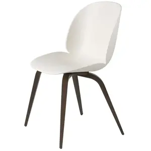 Gubi Chaise Beetle Dining Chair Base En Chêne Fumé (Alabaster White - ... pas cher