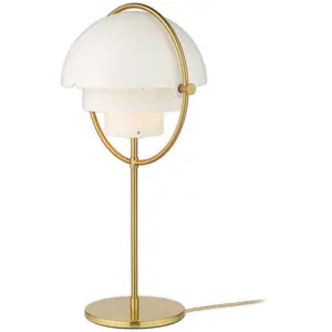 GUBI lampe à poser Multi-Lite, hauteur 50 cm, laiton/blanc pas cher