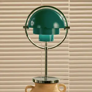 Gubi lampe à poser rechargeable Multi-Lite, chrome/bleu-vert, H 30 cmVendu parluminaire