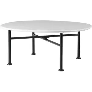 Gubi - Table basse Carmel - Blanc - Grès émaillé - Designer OEO Studio pas cher