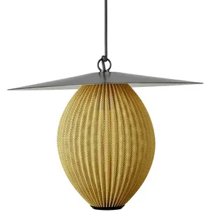 GUBI suspension d'extérieur Satellite, 45x27 cm, noir/or moutardeVendu parluminaire