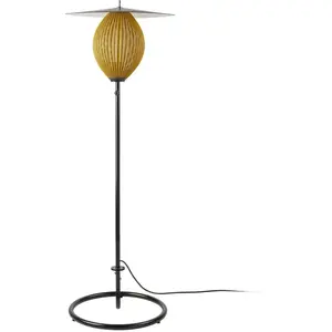 GUBI lampadaire d'extérieur Satellite, IP65, noir/or moutardeVendu parluminaire
