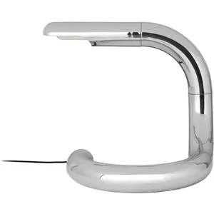 GUBI lampe à poser Aspide, chrome poli, pivotant pas cher