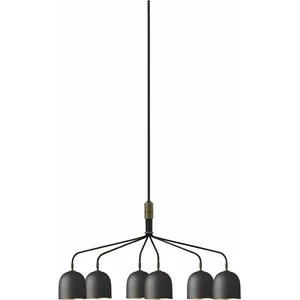 GUBI Lustre Howard à 6 lampes 134x73 cm gunmetal pas cher