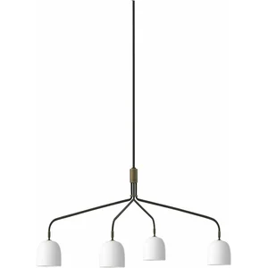 GUBI Lustre Howard à 4 lampes 134x103 cm blanc/gunmetal pas cher