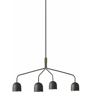 GUBI Lustre Howard à 4 lampes 134x103 cm gunmetalVendu parluminaire