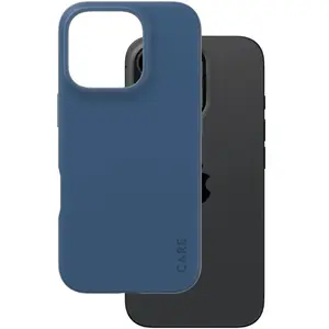 PanzerGlass Coque iPhone 16 Pro - Plastique - Bleu pas cher