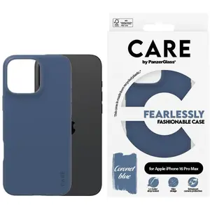 PanzerGlass Coque iPhone 16 Pro Max - Plastique - Bleu pas cher