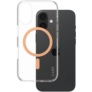 Comparateur de prix : CARE by PanzerGlass Coque Urban Combat MagSafe iPhone 16 - Transparent / Peach
