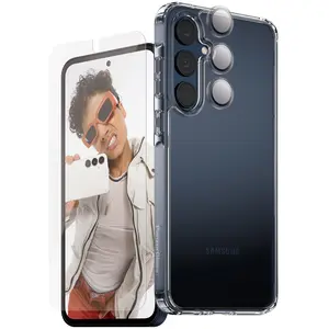 Comparateur de prix : PanzerGlass CARE by - Pack de protection 3 en 1 - boîtier de protection coque de protection pour téléphone portable - robuste - vaisseau amiral - polyéthylène