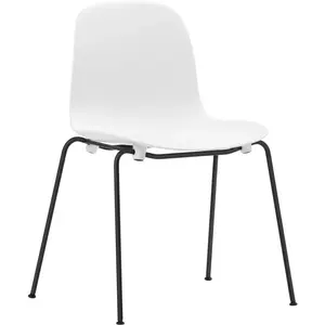 Normann Copenhagen - Chaise empilable Form - Blanc - Acier laqué - Des... pas cher