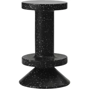 Tabouret de bar en plastique recyclé noir 65cm Bit - Normann Copenhage... pas cher