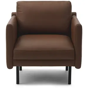 Fauteuil en cuir cognac 79 x 87 cm Rar - Normann Copenhagen pas cher